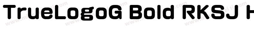 TrueLogoG Bold RKSJ H字体转换